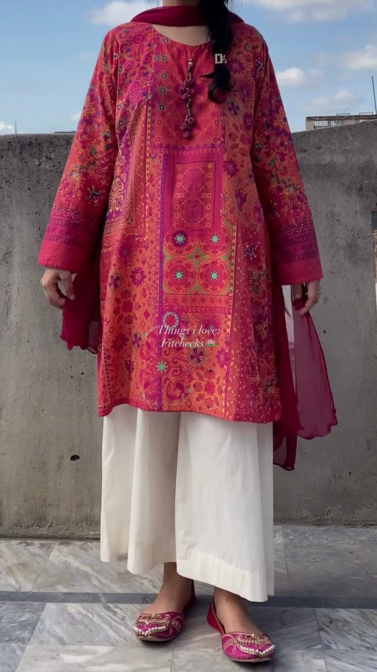 Gulbahar Winter Kurti Set