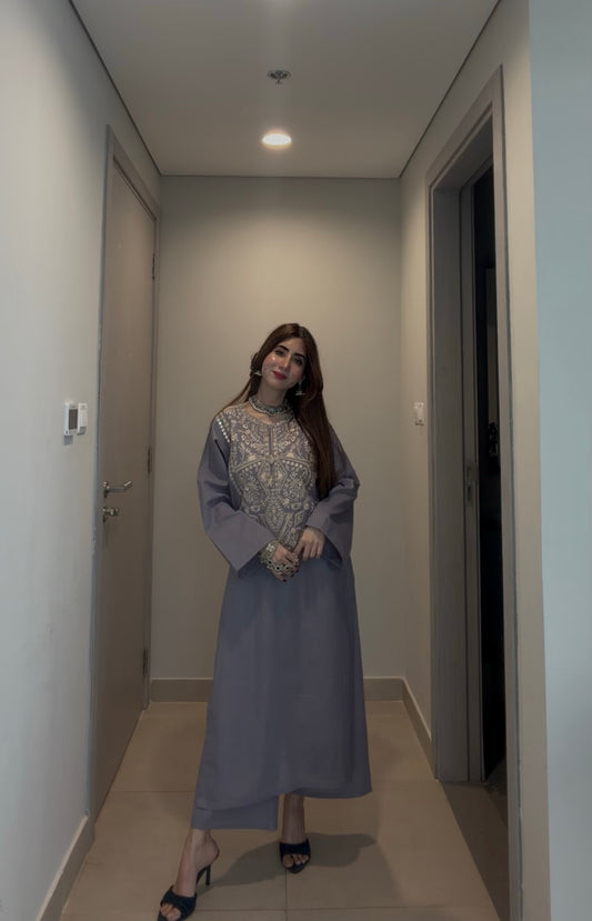 Sukoon Cotton Embroidered Cord Set