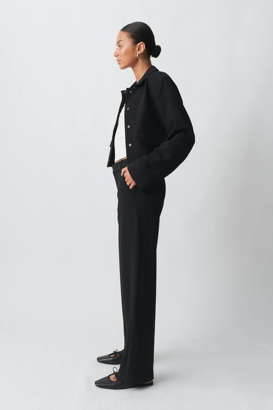 Essentials High Waisted Straight Leg Pants