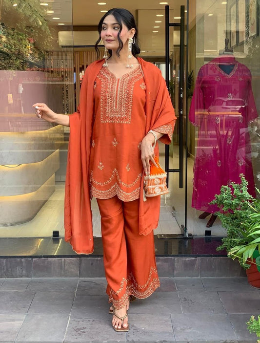 Phool Premium Roman Silk 3-Piece Set