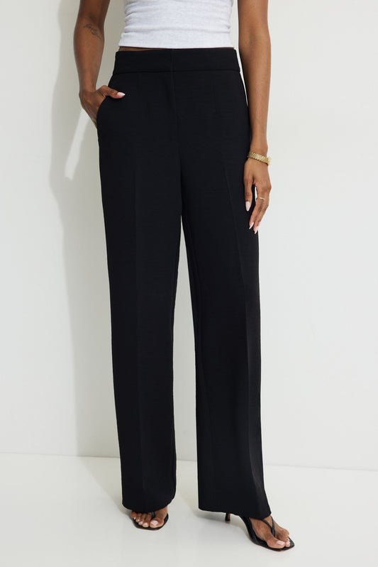 Assembly High Waisted Pleated Straight Leg Pants