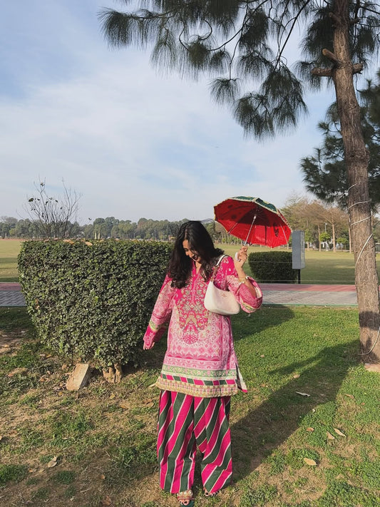 Rivaa Ethnic Printed Farshi Salwar Set