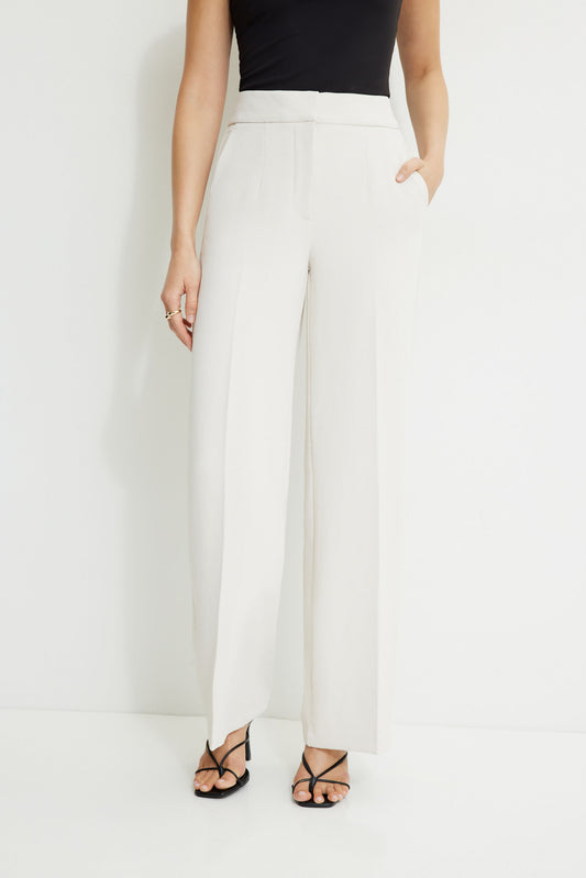 Assembly High Waisted Pleated Straight Leg Pants
