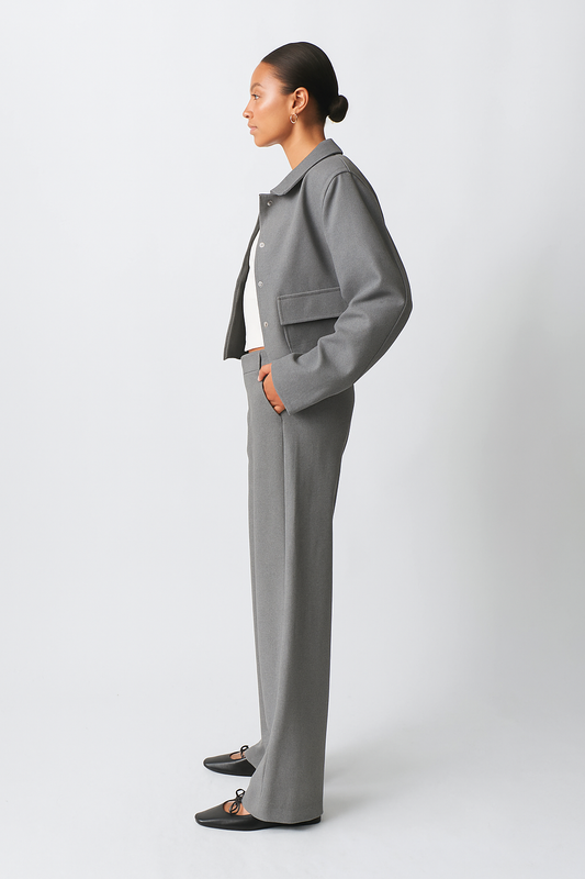 Essentials High Waisted Straight Leg Pants