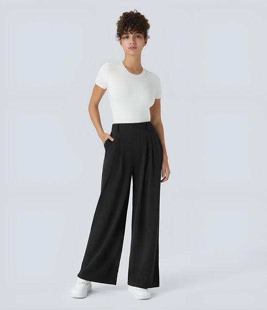AirSense High Waisted Side Pocket Wide Leg Pants
