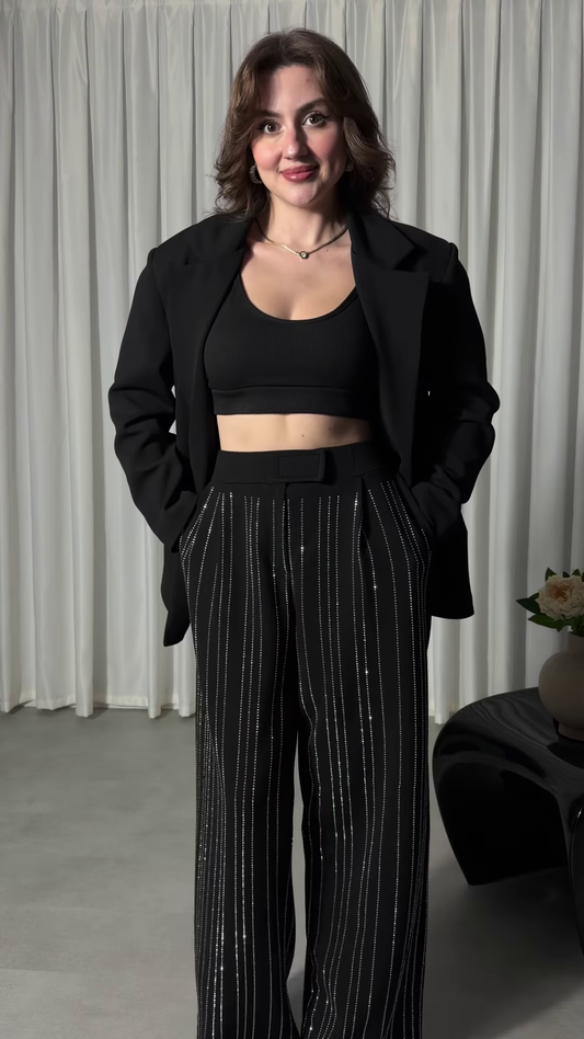 Adaah Luxe Siroski Work Trousers