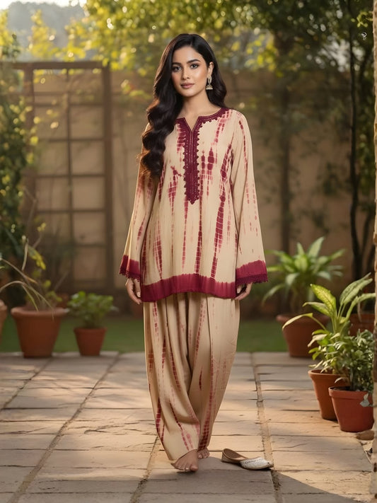 Gulab Printed Cord Set