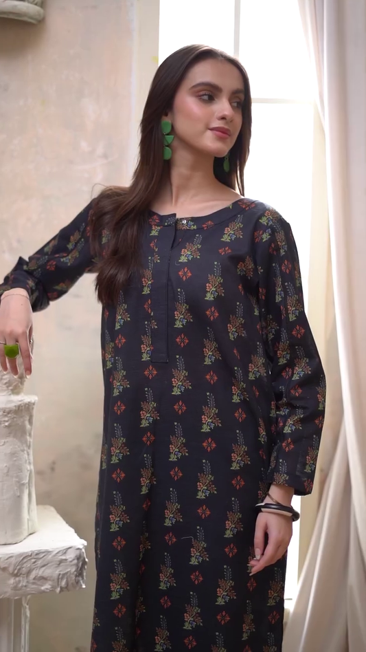 Suhani Floral Cotton Kurti-Set