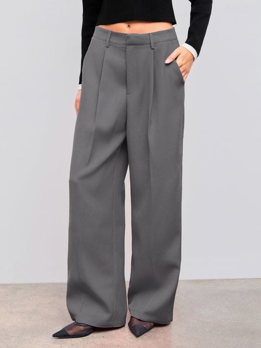 Flowline High Waisted Pleated Straight Leg Pants