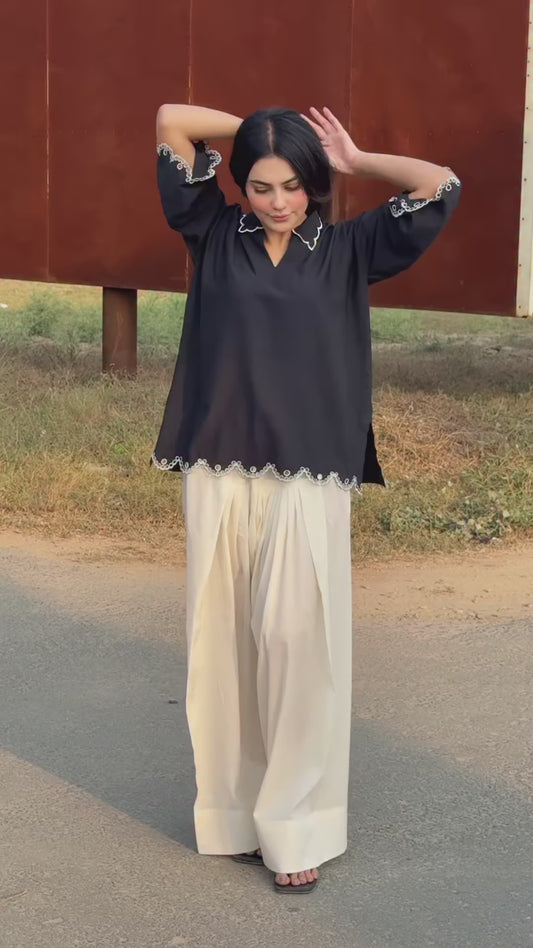 Zivaa Top And Farshi Salwar Set