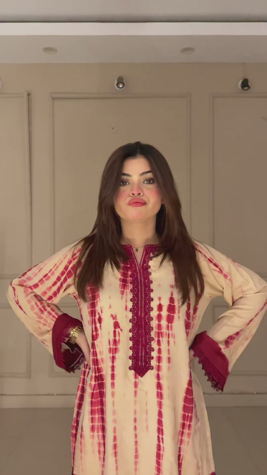 Gulab Printed Cord Set